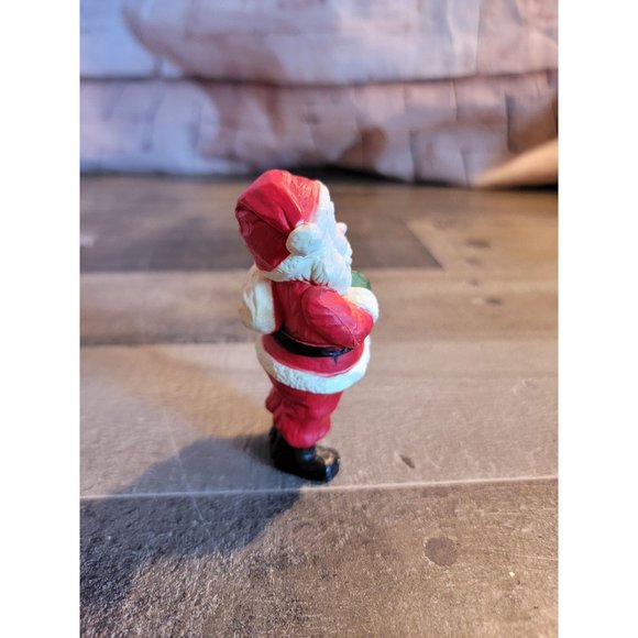 Santa figure holding toy sack xmas figure decor - Picture 2 of 5